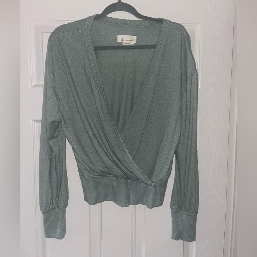 ANTHROPOLOGIE mint green sweater